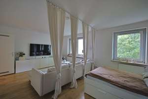 helle ruhig gelegene 2-Zimmer-Wohnung mit großer Küche, Diele, Bad, Balkon - variable Raumaufteilung – 40470 Mörsenbroich, Düsseldorf – Vorschaubild 6