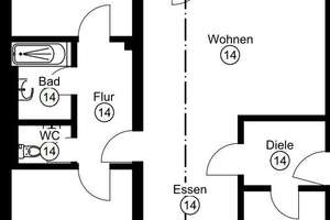 Renovierte 3-Zimmer-Wohnung mit zwei Balkonen und tollem Ausblick in Erlangen – Schallershofer Str. 46, 91056 Steinforst, Erlangen – Vorschaubild 4