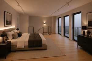 Außergewöhnliches Designer-Loft mit 203 m² | 4,5 Zimmer | Küche | Terrasse | Balkon | 2 Stellplätze – 45147 Holsterhausen, Essen – Vorschaubild 8