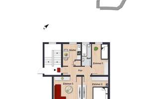 3-Zimmer-Wohnung in zentraler Lage // 1.OG links – Rathenauplan 18, 38440 Schillerteich, Wolfsburg – Vorschaubild 5