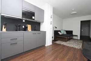 Sonniges & Möbliertes 1-Zimmer-Apartment mit Terrasse und Garten – Leopoldstraße 204, 80804 Neufreimann, München – Vorschaubild 3