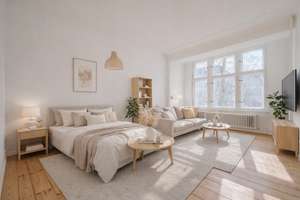 Modern sanierte 1-Zimmer-Wohnung im charmanten Altbau mit sonnigem Balkon und tollem Weitblick