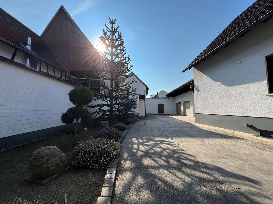 Hof Zufahrt