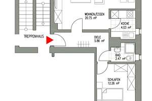 Eutritzsch- 2-Raum-Singlewohnung im Leipziger Norden in ruhiger, grüner und verkehrsgünstiger Lage – Delitzscher Straße 105d, 4129 Eutritzsch, Leipzig – Vorschaubild 3