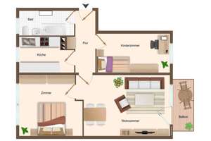 Neu Sanierte 3 Zimmer Wohnung mit Balkon im Herzen Marienthals – Fritz-Heckert-Straße 24, 8060 Marienthal Ost, Zwickau – Vorschaubild 7