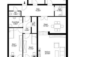 Ihr neues Zuhause: Helle 4-Zimmer-Wohnung mit Garten – Die vollständige Adresse der Immobilie erhältst du vom Anbieter., 81737 Neuperlach, München – Vorschaubild 11