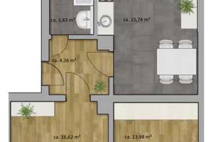   Attraktive 2-Raum-Wohnung in Dresden-Gruna mit 57 m² – Die vollständige Adresse der Immobilie erhältst du vom Anbieter., 1277 Gruna, Dresden – Vorschaubild 22
