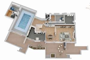 XXL Villa über den Dächern Würzburgs mit Mainblick, Pool, Sauna, Weitblick – Die vollständige Adresse der Immobilie erhältst du vom Anbieter., 97082 Steinbachtal, Würzburg – Vorschaubild 2