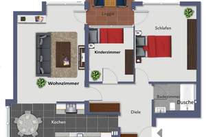 Attraktive 2-3 Zimmer-Wohnung in Traar mit Loggia, Garage und durchdachtem Grundriss! – Die vollständige Adresse der Immobilie erhältst du vom Anbieter., 47802 Traar, Krefeld – Vorschaubild 29