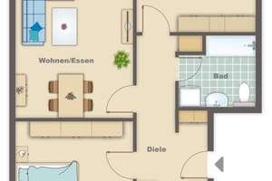 Vermietete 3-Zimmer-Wohnung mit Balkon, Einbauküche und Garage in Leverkusen-Steinbüchel – Die vollständige Adresse der Immobilie erhältst du vom Anbieter., 51377 Steinbüchel, Leverkusen – Vorschaubild 15