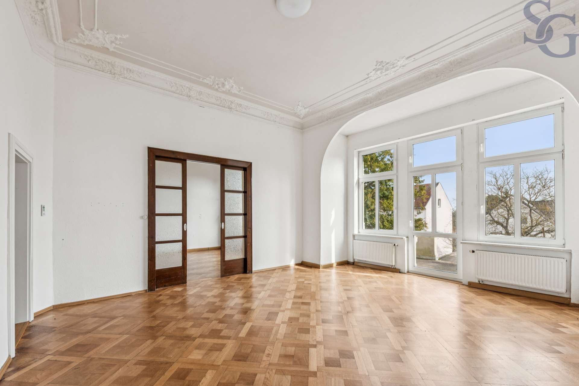 Immobilie in Leisnig - Herrschaftliche Fabrikantenvilla im Herzen der Stadt mit Parkett & Stuck - Bild 10