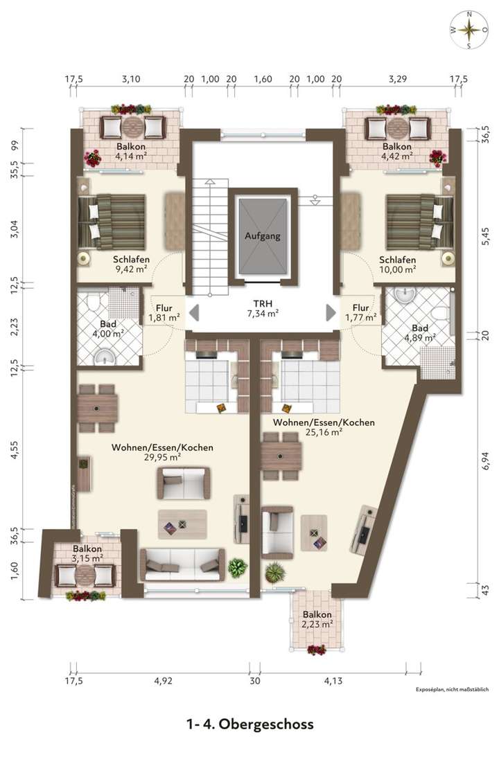 1. - 4. Obergeschoss