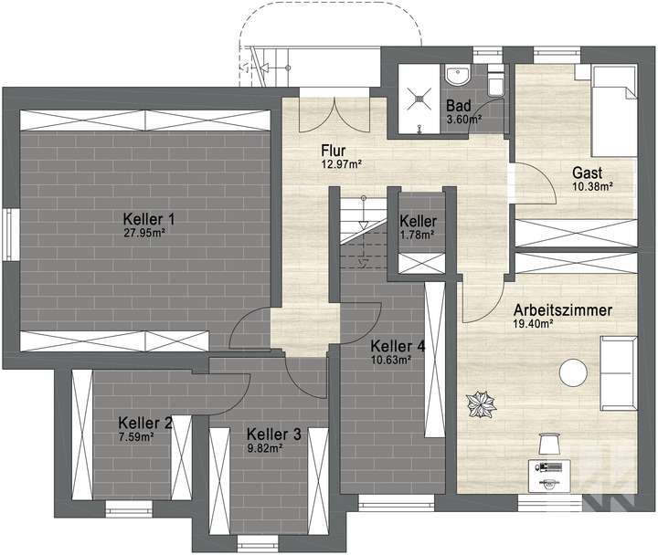 Grundriss Kellergeschoss