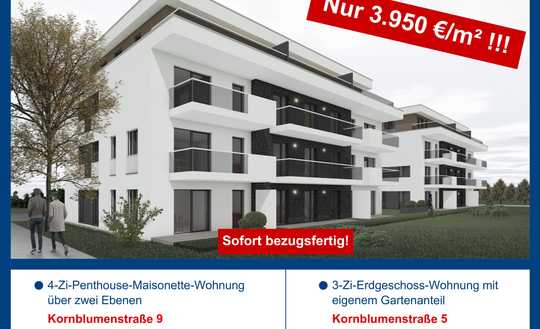3-Zimmer-Wohnung mit Terrasse und eigenem Gartenanteil!
