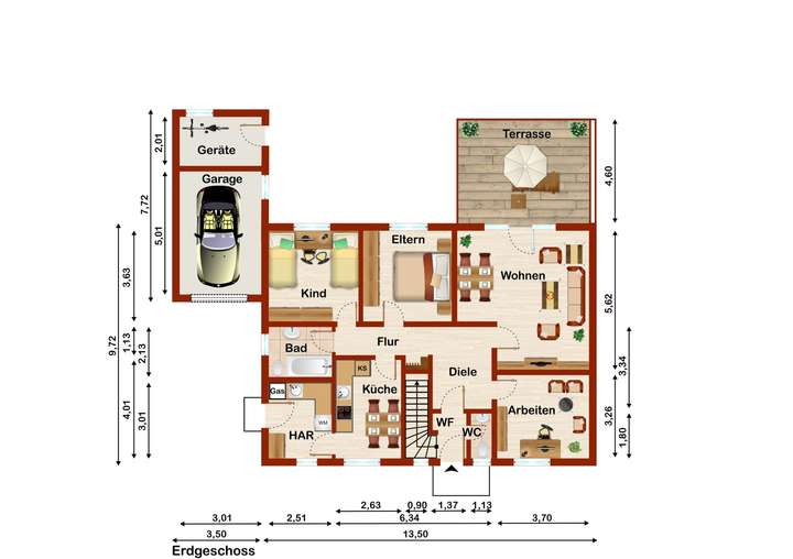 Grundriss Erdgeschoss