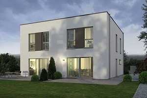 Das Zweifamilienhaus mit Flachdach für 370.000,-EUR für eine Haushälfte mit halben Grundstück ! – Märkisch-Oderland (Kreis) – Vorschaubild 1