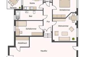 moderne 3-Raum-Wohnung mit Terrasse und Einbauküche – Hohensteiner Str. 5, 99734 Nordhausen – Vorschaubild 12