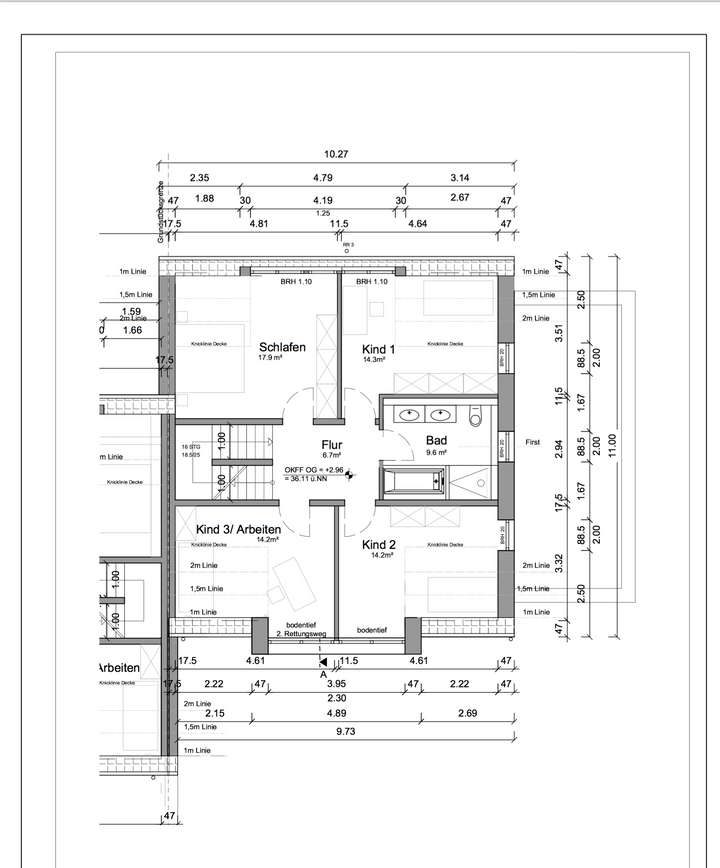 Grundriss 1. Obergeschoss