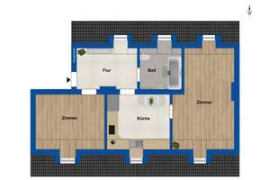 Attraktive 2-Zimmer-Dachgeschosswohnung mit Balkon in Düsseldorf-Oberbilk – Die vollständige Adresse der Immobilie erhältst du vom Anbieter., 40227 Oberbilk, Düsseldorf – Vorschaubild 11