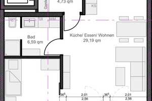 Neubau 2021: exklusive 2-Zimmer-Wohnung mit Loggia und Einbauküche – Rothenburger Straße 172b, 90439 Nürnberg – Vorschaubild 15
