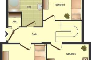 Demnächst frei! 5-Zimmer-Wohnung in Duisburg Hüttenheim – Förkelstraße 18, 47259 Hüttenheim, Duisburg – Vorschaubild 3