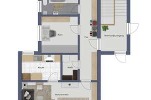 Gepflegte 3-Zimmer Wohnung mit Loggia im 2. Obergeschoss – Die vollständige Adresse der Immobilie erhältst du vom Anbieter., 26123 Donnerschwee, Oldenburg (Oldenburg) – Vorschaubild 2