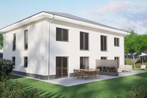 Neubau Doppelhaushälfte inkl. Grundstück, gut und günstig, FBH, A+, PV, Lüftung