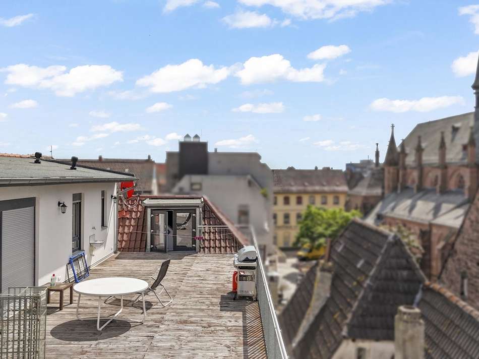 Drohnenaufnahme Terrasse