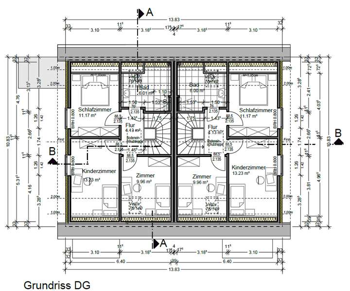 Grundriss Dachgeschoss