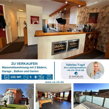 Moderne Maisonettewohnung mit Garten, großer Terrasse & Balkon