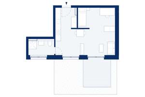 B07: 1-Zimmerwohnung im EG mit Gartenterrasse zur Hausdorffstraße – Hausdorffstraße 348, 53129 Dottendorf, Bonn – Vorschaubild 3
