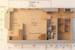 Außergewöhnliche Duplexwohnung über 2 Ebenen mit Terrasse, Garten & Balkon – Die vollständige Adresse der Immobilie erhältst du vom Anbieter., 10115 Gesundbrunnen, Berlin – Vorschaubild 10