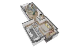 Attraktive 2 Zimmer-Wohnung im 1. OG mit Balkon