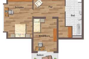 Sofort einziehen! Traumhafte 3-Zimmer-Maisonette mit Dachterrasse & Tiefgarage – Die vollständige Adresse der Immobilie erhältst du vom Anbieter., 1328 Weißig, Dresden – Vorschaubild 12