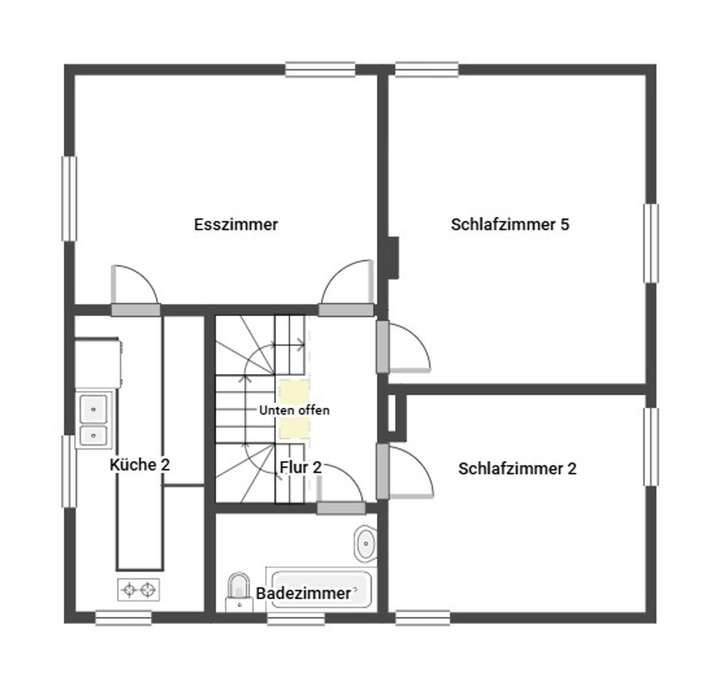 Grundriss Skizze 1. OG