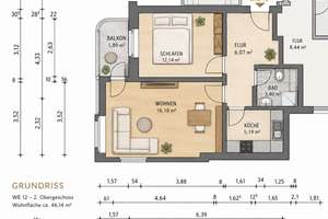 Vermietetes Altbaujuwel im Denkmalensemble – 2-Raum-Wohnung mit Westbalkon – Schwendyweg 34, 13587 Hakenfelde, Berlin – Vorschaubild 3
