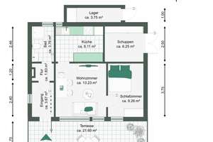 Gepflegter Bungalow auf Eigentumsland in der Nähe mehrerer Waldseen – Die vollständige Adresse der Immobilie erhältst du vom Anbieter., 39217 Pretzien – Vorschaubild 12
