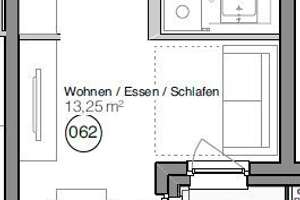 Helle 1-Zimmer-Wohnung mit Balkon und Einbauküche in München-Preußenstraße – Preußenstraße 9a, 80809 Am Riesenfeld, München – Vorschaubild 9
