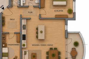 Sanierte 3 Zimmer-Wohnung+Balkon in Bestlage von Babelsberg Nord
