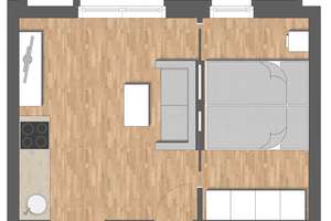 Kleine 1,5-Zimmerwohnung mit EBK und Fußbodenheizung – Löbtauer Straße 58, 1159 Friedrichstadt, Dresden – Vorschaubild 6