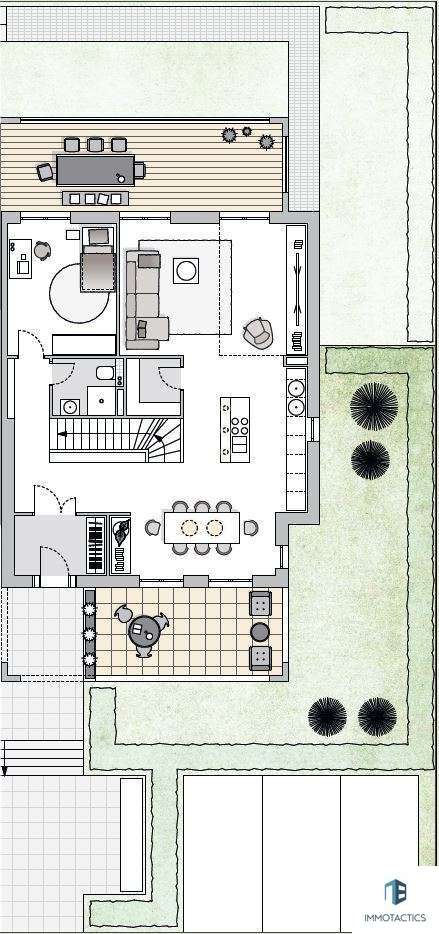 Visualisierter Grundriss EG