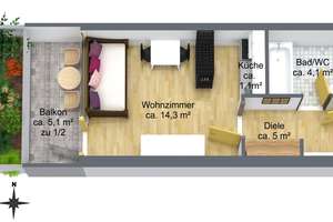 Zentral und absolut ruhig: Appartement in der Maxvorstadt, Nähe Königsplatz mit Renovierungsbedarf – Die vollständige Adresse der Immobilie erhältst du vom Anbieter., 80333 Augustenstraße, München – Vorschaubild 12