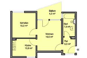 2 Zimmer Wohnung in beliebter Wohnlage ab SOFORT!! – Dr.-Linnert-Ring 88, 90473 Langwasser Südwest, Nürnberg – Vorschaubild 9