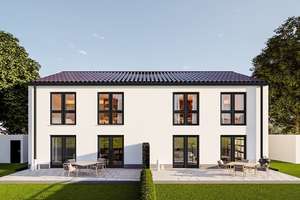 neue Doppelhaushälfte (Haus F) KFW 55 in der Ortsmitte – Die vollständige Adresse der Immobilie erhältst du vom Anbieter., 86856 Hiltenfingen – Vorschaubild 1