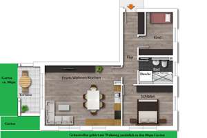 *NEU* BJ. 2024! MODERNE 3-ZIMMER GARTENETAGE MIT VIEL PLATZ ZUM WOHLFÜHLEN MIT EIGENEM GARTEN! – 55278 Hahnheim – Vorschaubild 18