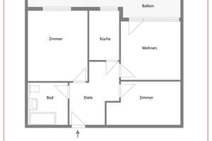 Helle 2,5 Zimmer-Wohnung mit Westbalkon und Weitblick – Die vollständige Adresse der Immobilie erhältst du vom Anbieter., 80935 Lerchenau-Ost, München – Vorschaubild 6
