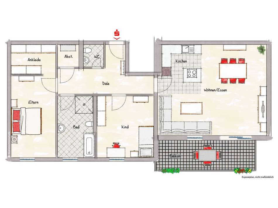 Außenansicht Gartenseite