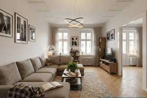 Charmante Altbau-Familienwohnung mit Stuck, hohen Decken und zwei Balkonen!