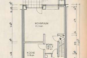 EINFAMILIEN-REIHENMITTELHAUS PARKETT 4 ZIMMER MOD. BÄDER+G-WC GARTEN TERRASSE GARAGE IN HASSELS – Oberheider Straße 35, 40599 Hassels, Düsseldorf – Vorschaubild 38