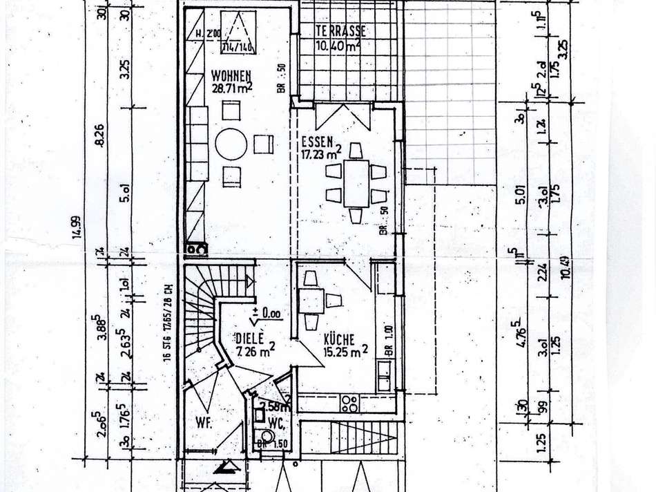 Grundriss EG mit Wfl.